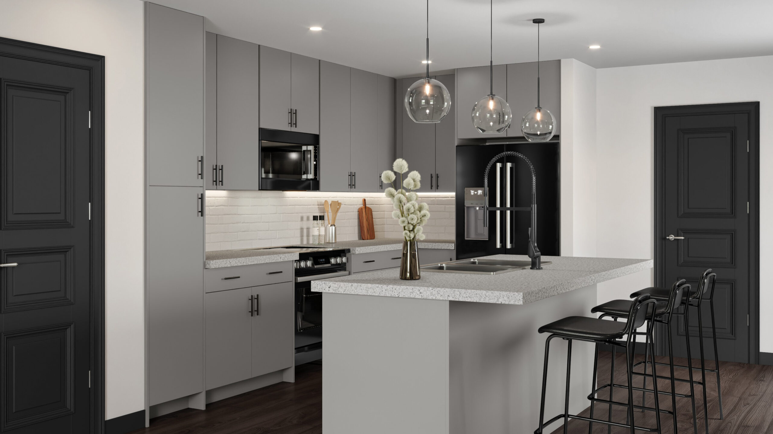 Stone Grey Euro Cabinets